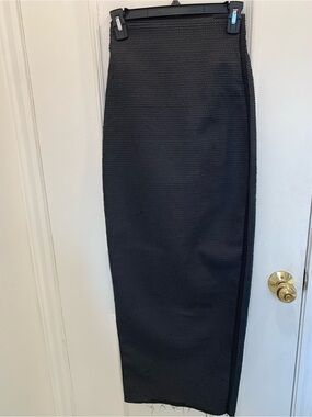 NWT Rick Owens AI black mat sequin pillar skirt. Size 40 IT (4 U.S.)